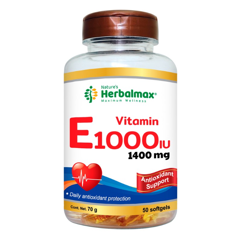 VITAMINA E SINTÉTICA SOFTGELS 1000 IU ENVASE X 50