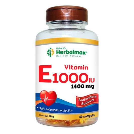 VITAMINA E SINTÉTICA SOFTGELS 1000 IU ENVASE X 50