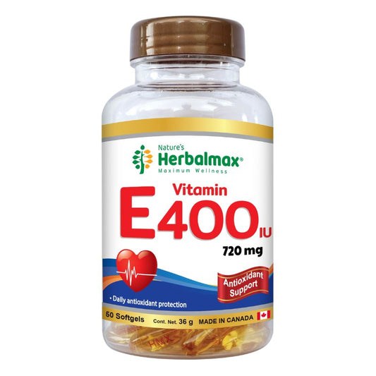 VITAMINA E SINTÉTICA SOFTGELS 400 IU ENVASE X 50